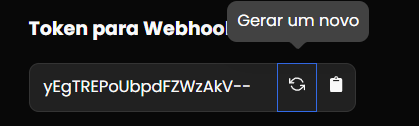 tokenParaWebhook